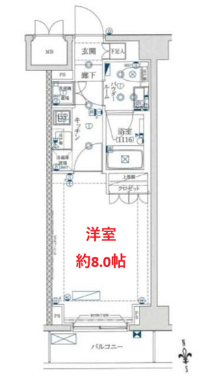 【間取り】 | セジョリ蒲田イースト | お部屋の間取り図です。
