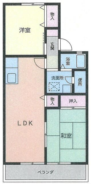 ベルヴィラージュＡの間取り
