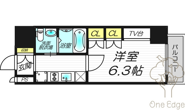レジュールアッシュプレミアムツインⅠの間取り
