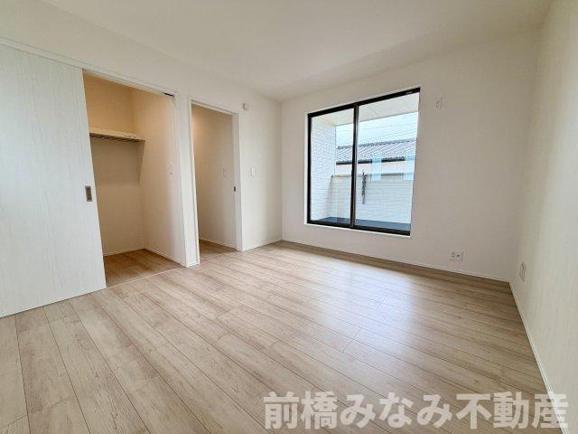 【新築】前橋市上新田町　限定１棟　ハートフルタウン　新築建売の洋室|個人の部屋や寝室として使える洋室です