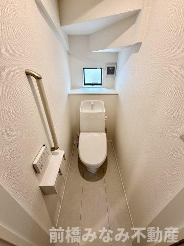 【新築】前橋市上新田町　限定１棟　ハートフルタウン　新築建売のトイレ|トイレです