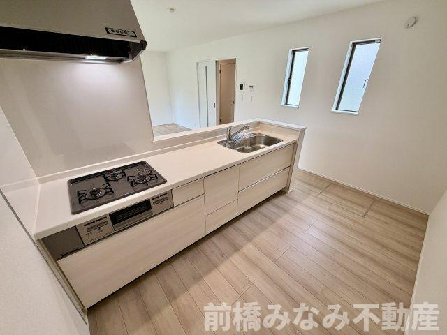 【新築】前橋市上新田町　限定１棟　ハートフルタウン　新築建売のキッチン|きれいなキッチンです