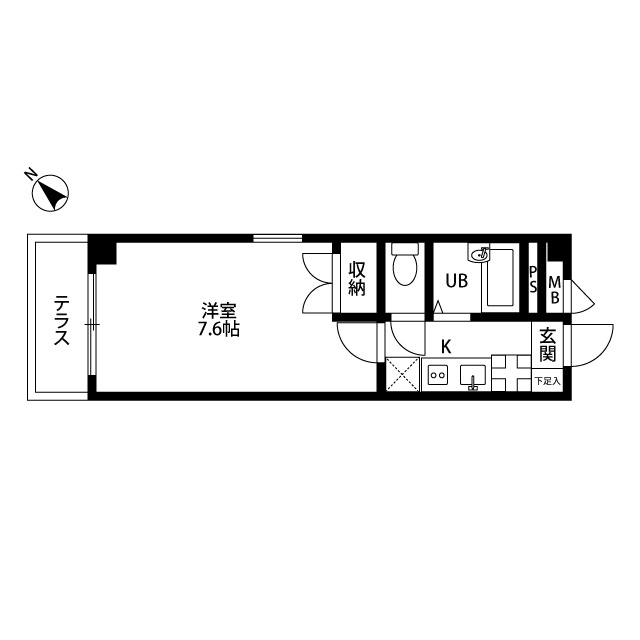 アンプルールフェールイル・ヴィラージュの間取り