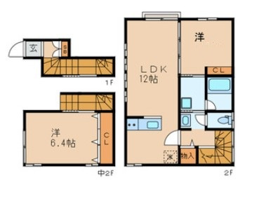 プランドルⅠの間取り|間取りです。