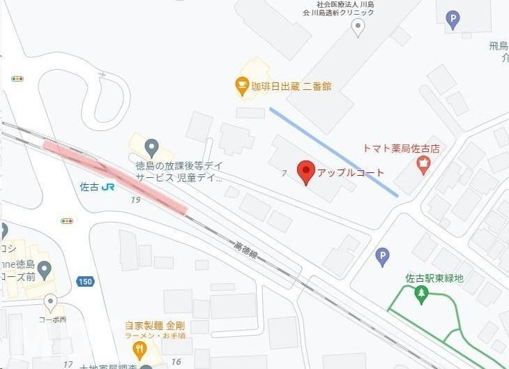 アップルコートの地図