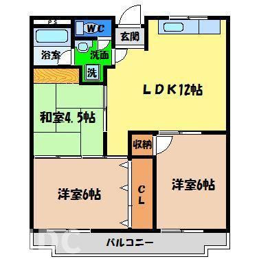 第2サニーハイツの間取り