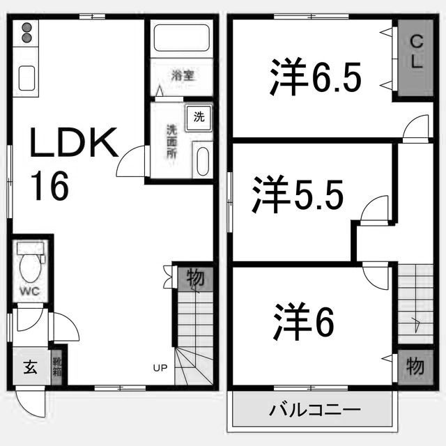 レインボータウン富吉の間取り