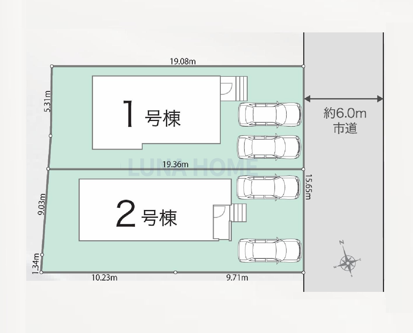 守谷市松ケ丘5丁目01期　新築戸建　1号棟の区画図