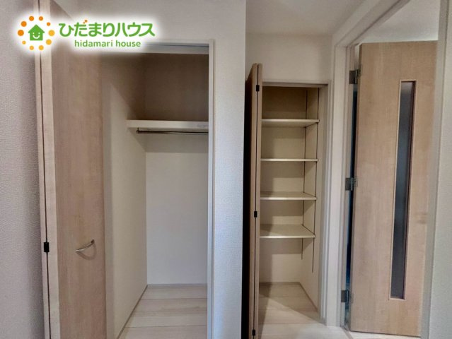上尾市井戸木3丁目　新築戸建　ブルーミング01の収納|玄関収納