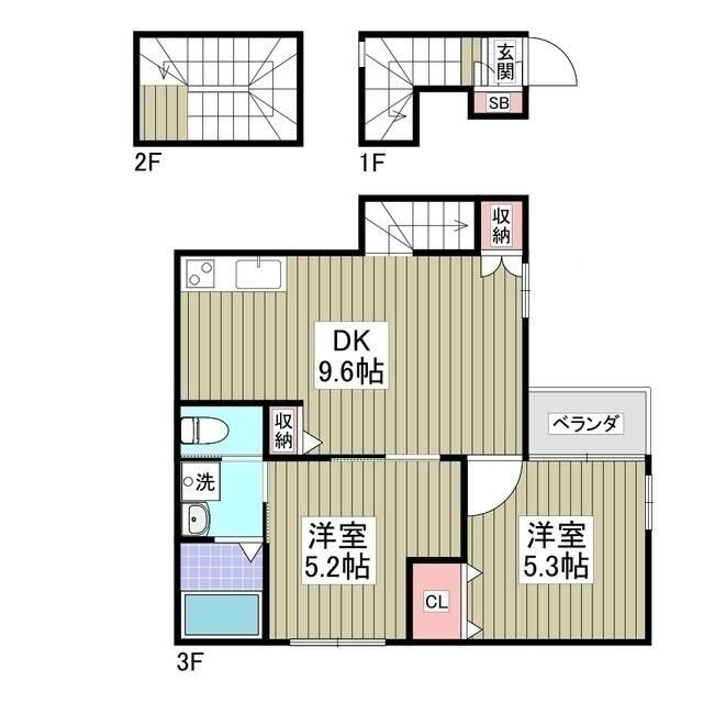 セプテーニ四ツ木の間取り|間取りです。