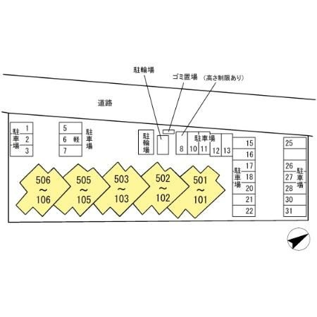 ファイン　ヴィラの区画図