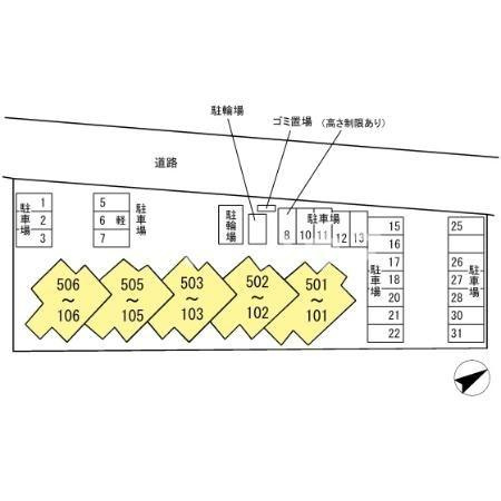 ファイン　ヴィラの区画図