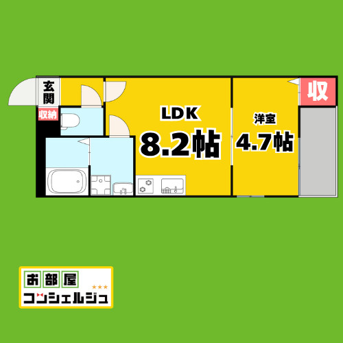 CRASTINE的場町(クラスティーネマトバチの間取り