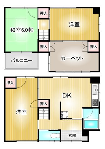 中村町戸建｜名古屋市の賃貸ならMy賃貸の間取り|中村町戸建
※現状渡し