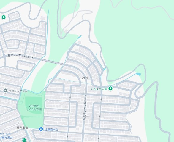 豊能郡豊能町新光風台　第2期　新築一戸建ての地図