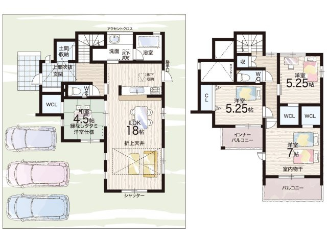 ■24日(土)25日(日)現地ご見学可能！　豊能郡豊能町新光風台　第2期　限定1邸の間取り