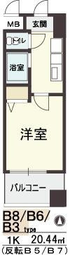 HOPE CITY天神橋の間取り