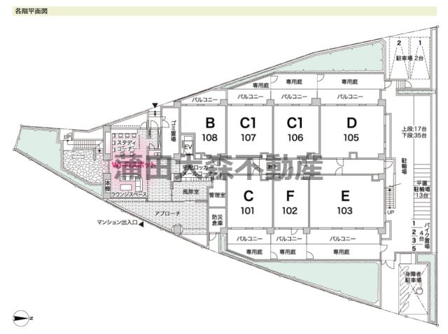 Mia CasaⅡ(ミアカーサツーの区画図