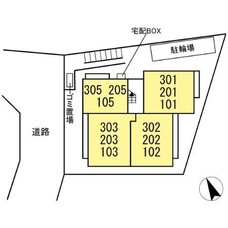 フィールドコート緑が丘の区画図
