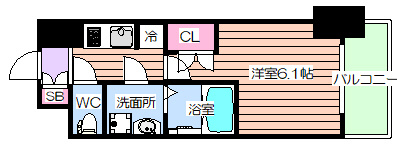 【間取り】 | ダブルスタイル福島Ⅱウィステリア