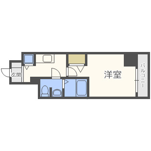 プレサンス梅田東ベータの間取り|プレサンス梅田東ベータ　開放感のある間取り