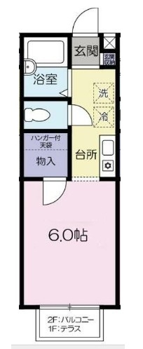 さいたま市南区白幡４丁目のアパートの間取り