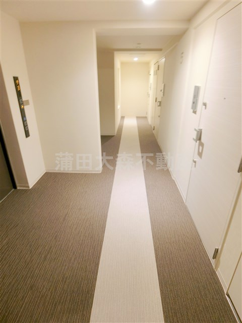 ルフォンプログレ糀谷のその他共用部分|共用廊下　カーペット敷きの内廊下