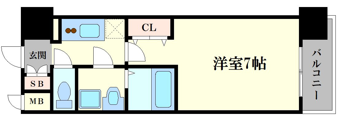 エスリード福島ラグジェの間取り