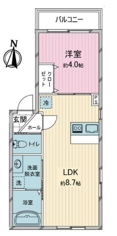 ロジュマン秋津（Ｒｏｊｕｍａｎ　ＡＫＩＴＳＵ）の間取り