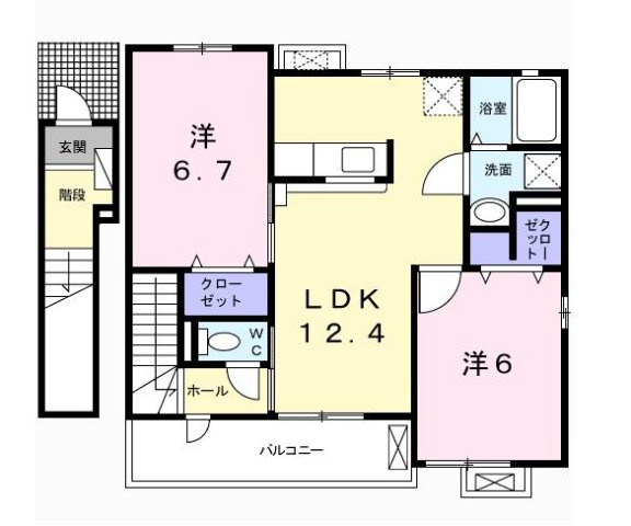 【間取り】 | ソレイユ　ルヴァン