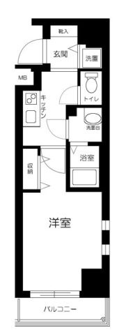 GENOVIA田端green veilの間取り