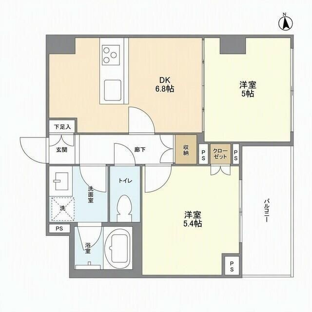 グランデールＧ．Ｈ．の間取り