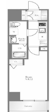 LEXE入谷の間取り