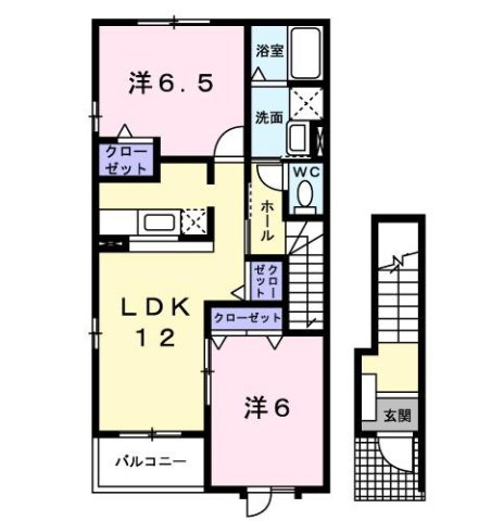 【間取り】 | グレイス・ヴィラＢ