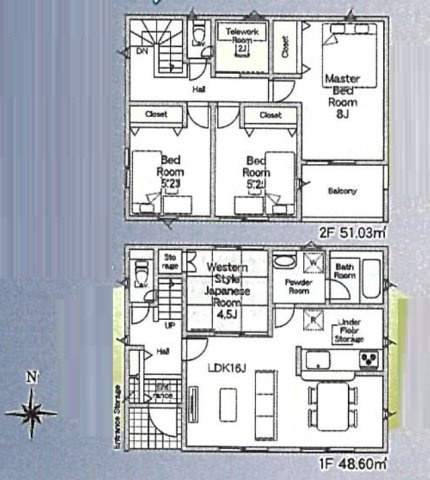 洲本市桑間　第1期　新築一戸建ての間取り|1期-1号地