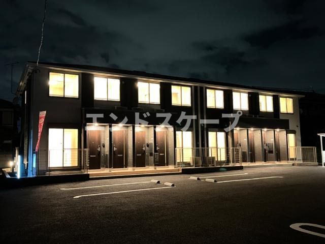 さくら・ガーデンの外観|外観写真（夜）
高崎、前橋のお部屋探しはエンドスケープまで！お客様の理想お聞かせ下さい♪