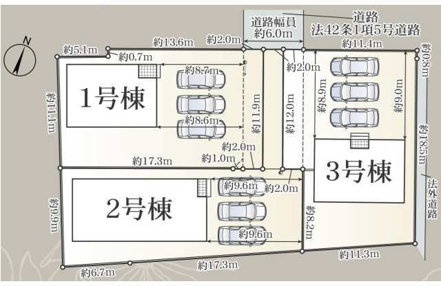 【区画図】 | 駿河区用宗第4　新築戸建　2号棟