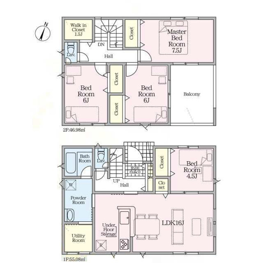 【間取り】 | 駿河区用宗第4　新築戸建　3号棟