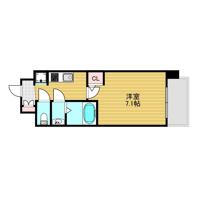 スプランディッド新大阪5の間取り