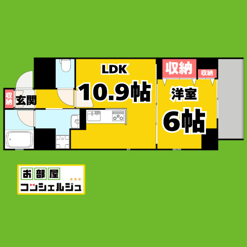 プロシード金山3の間取り