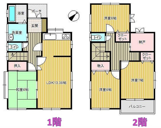 千葉市若葉区西都賀５丁目の間取り