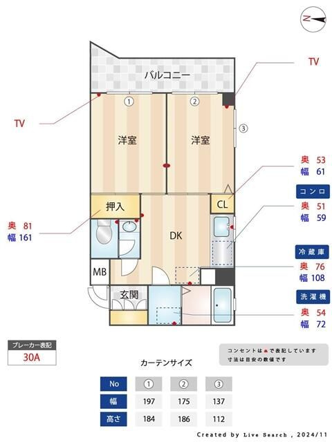 ビレッジハイム３鶴見の間取り