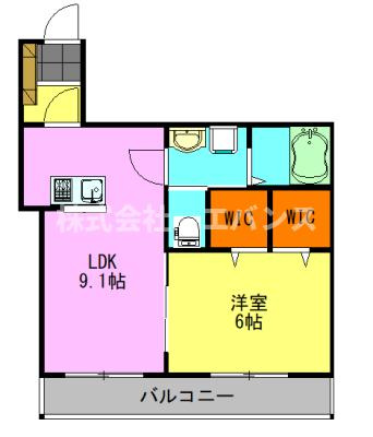 【間取り】 | Ajour蘇我06　
