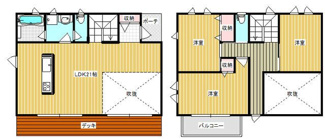 【間取り】 | 貸家　東久留米市小山