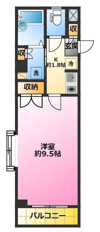 サリエンテＳＩビルの間取り|商店街至近で生活便利♪