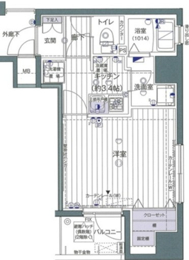 ヴァレッシア錦糸町の間取り