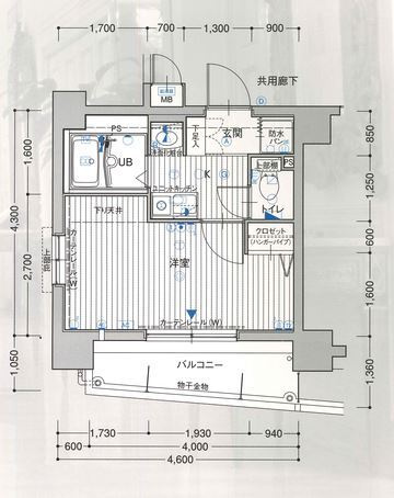 エスリード東梅田の間取り|エスリード東梅田　間取り