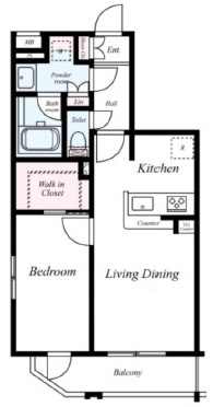 B CITY APARTMENT TOKYO SOUTHの間取り|間取りです。