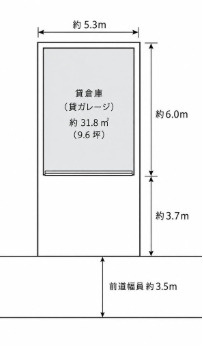 岸田堂南町ガレージの間取り