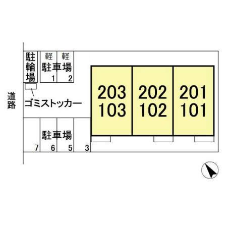 ルピナスの区画図